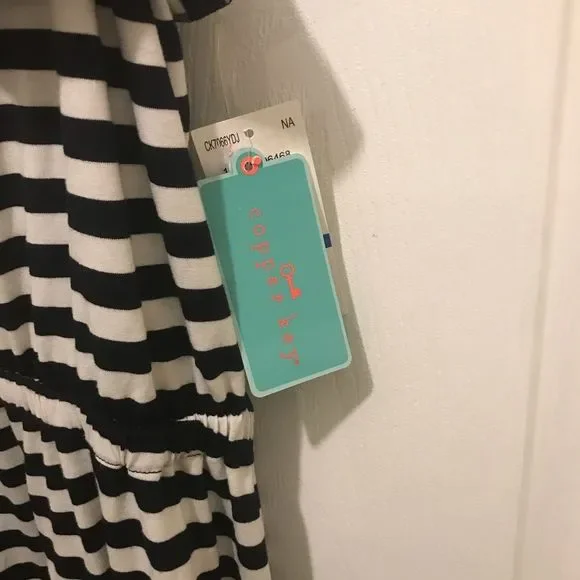NWT Women’s Copper Key dress in size XL. Black and white stripes - Picture 3 of 5